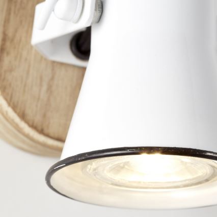 Brilliant - Vægspot SEED 1xGU10/5W/230V hvid/beige