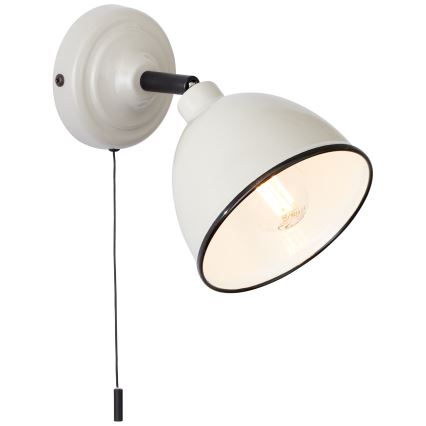 Brilliant - Vægspot TELIO 1xE14/28W/230V grå