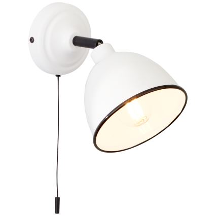 Brilliant - Vægspot TELIO 1xE14/28W/230V hvid