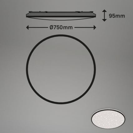 Brilo 3447-315 - LED loftlampe dæmpbar STARRY SKY LED/80W/230V 3000-6000K + fjernbetjening