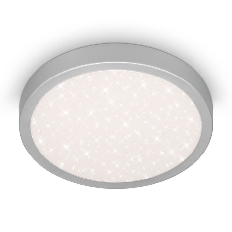 Brilo 3649-014 - LED loftlampe til badeværelse RUNA LED/18,5W/230V IP44 sølvfarvet