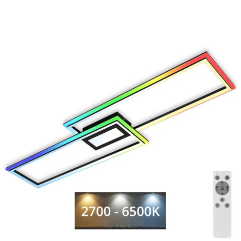 Brilo 3735-015 - LED loftlampe m. RGBW-farver dæmpbar FRAME LED/41W/230V 2700-6500K + fjernbetjening