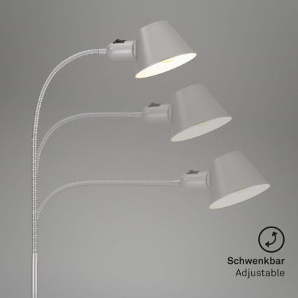 Brilo - Bordlampe 1xE27/10W/230V mat krom
