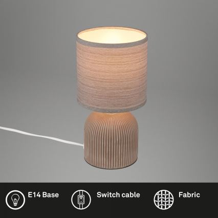 Brilo - Bordlampe INO 1xE14/10W/230V brun