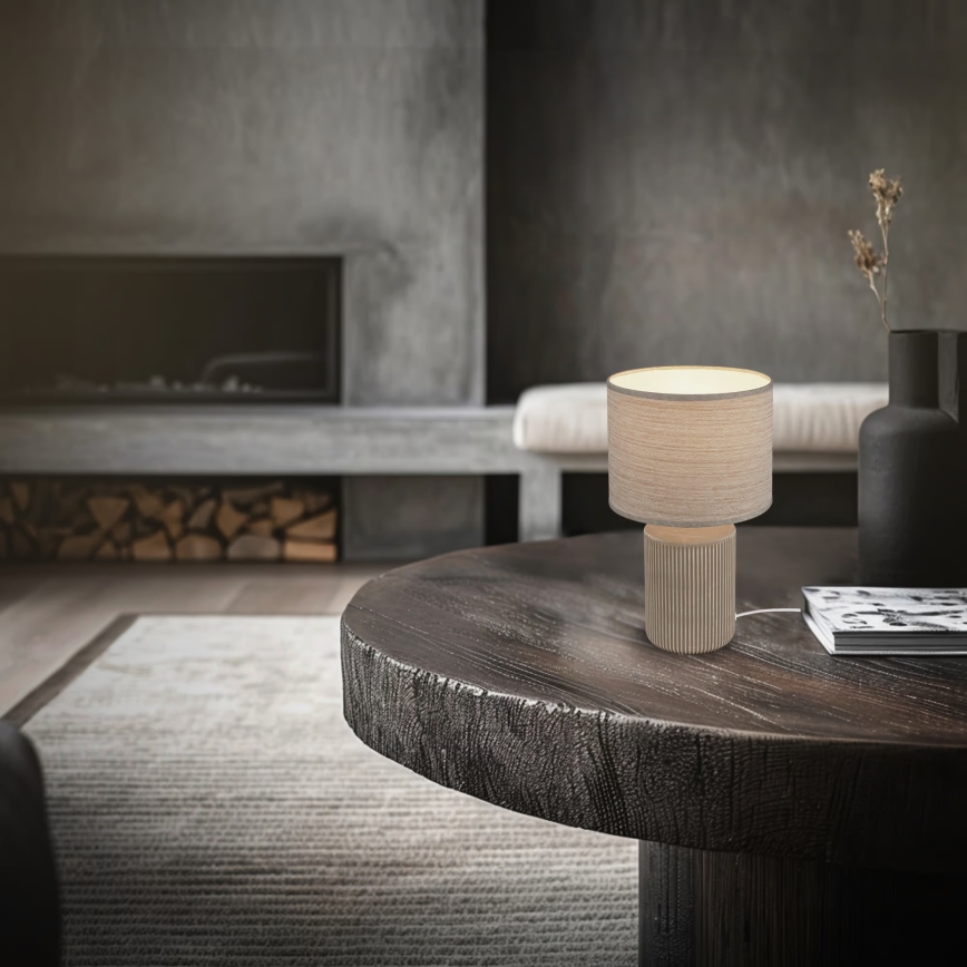 Brilo - Bordlampe INO 1xE14/10W/230V brun