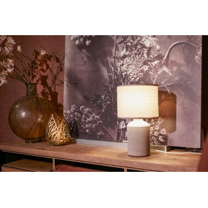 Brilo - Bordlampe INO 1xE14/10W/230V brun