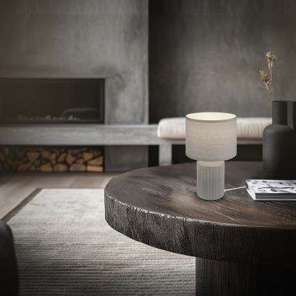 Brilo - Bordlampe INO 1xE14/10W/230V grå