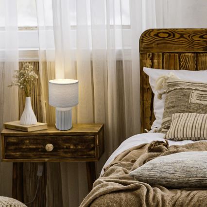 Brilo - Bordlampe INO 1xE14/10W/230V grå