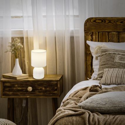 Brilo - Bordlampe INO 1xE14/10W/230V hvid