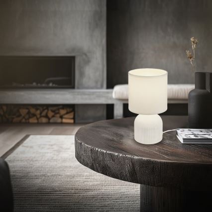 Brilo - Bordlampe INO 1xE14/10W/230V hvid