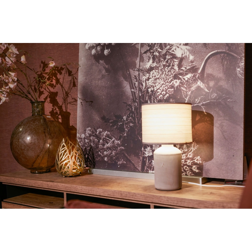 Brilo - Bordlampe INO 1xE14/10W/230V hvid