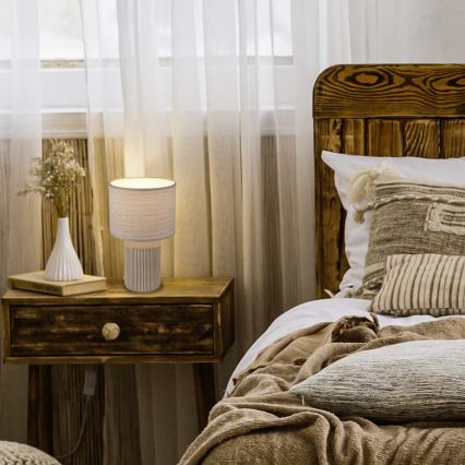 Brilo - Bordlampe INO 1xE14/10W/230V hvid