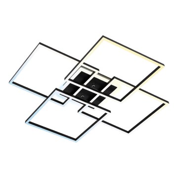 Brilo - Dæmpbar LED-loftlampe FRAME LED/50W/230V 2700-6500K 72,4x72,4cm sort Wi-Fi Tuya + fjernbetjening