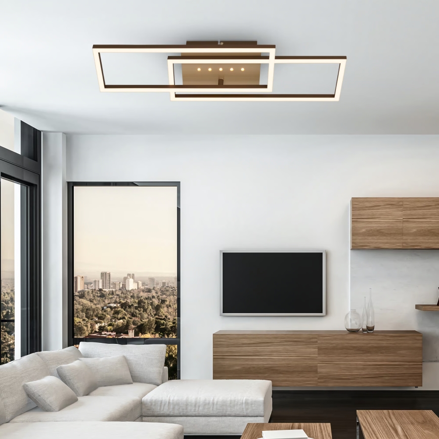 Brilo - Dæmpbar LED-loftlampe LED/30W/230V 3000K brun