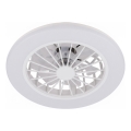 Brilo - Dæmpbar LED-loftventilator PAFO LED/24W/230V 3000-6500K hvid + fjernbetjening