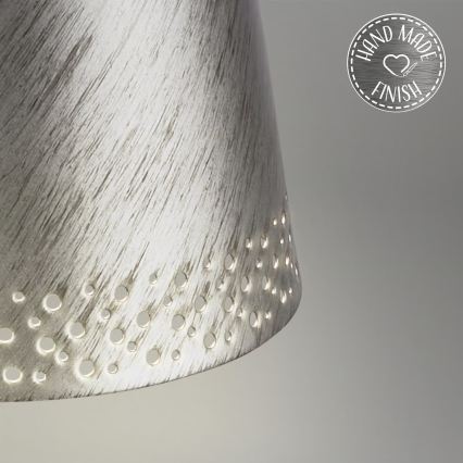 Brilo - LED dæmpbar, genopladelig, berøringsbetjent udendørs bordlampe KIKI LED/2,6W/5V IP44 2600 mAh sølvfarvet