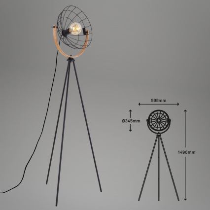Brilo - Gulvlampe MESH 1xE27/40W/230V