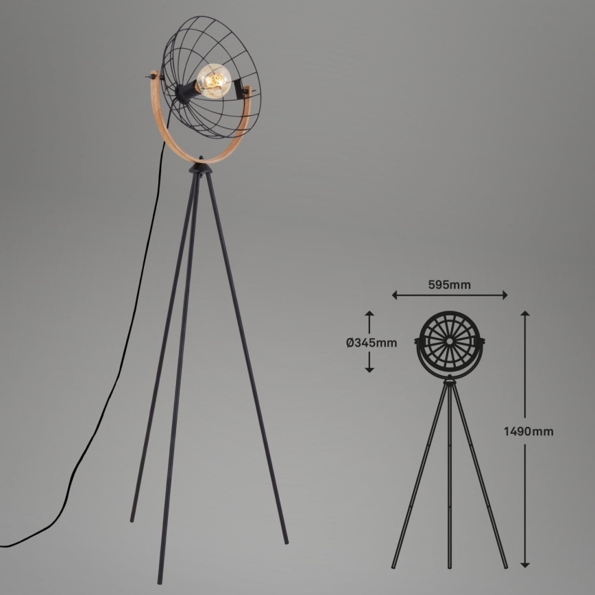 Brilo - Gulvlampe MESH 1xE27/40W/230V