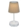 Brilo - LED Dæmpbar genopladelig udendørs bordlampe LED/3W/5V IP44 sølvfarvet/beige