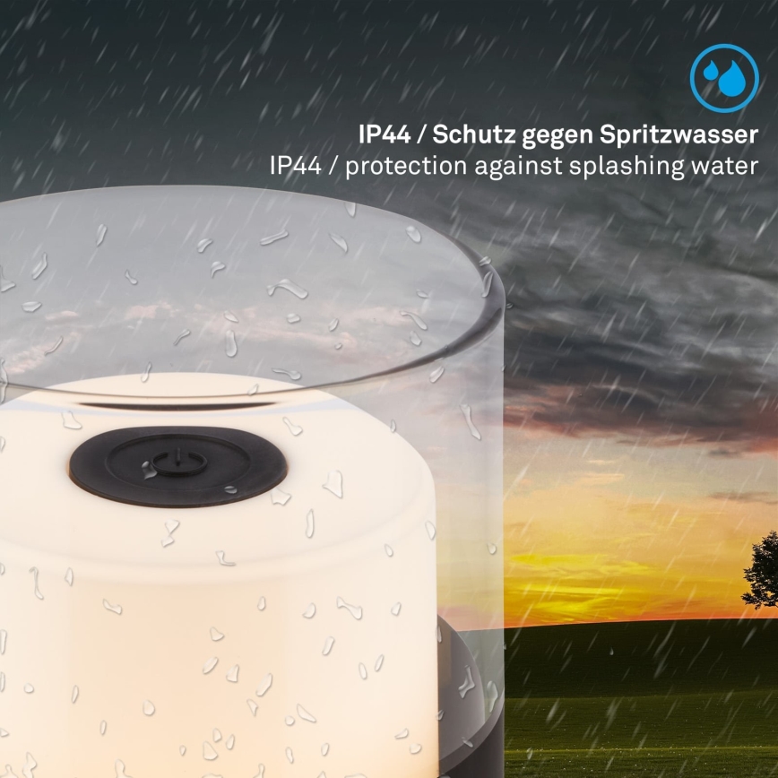 Brilo - LED-dæmpbar genopladelig udendørs bordlampe LILET LED/2W/5V IP44