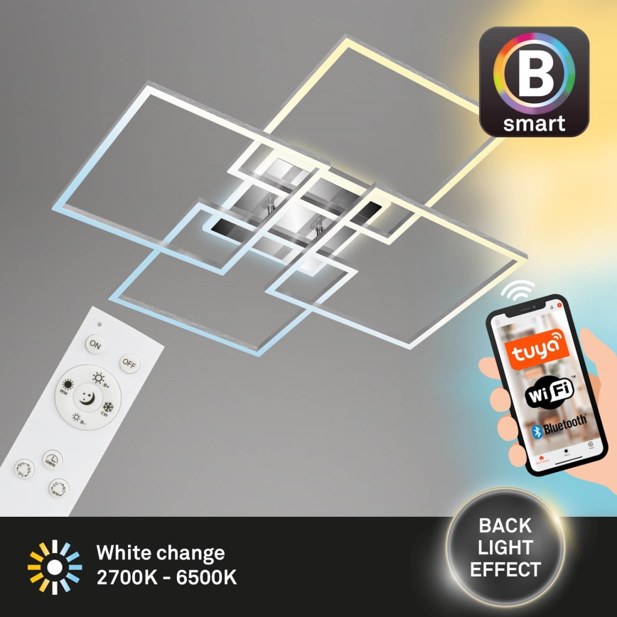 Brilo - LED dæmpbar loftlampe FRAME LED/50W/230V 2700-6500K Wi-Fi Tuya + fjernbetjening