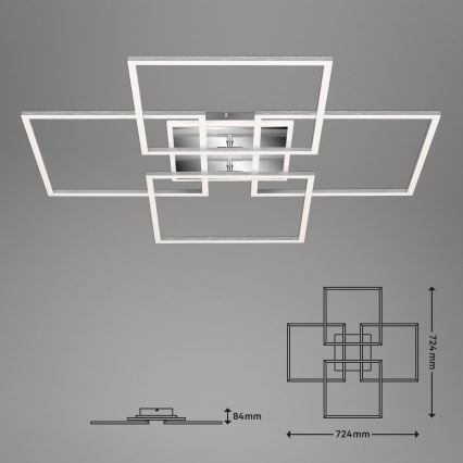 Brilo - LED dæmpbar loftlampe FRAME LED/50W/230V 2700-6500K Wi-Fi Tuya + fjernbetjening