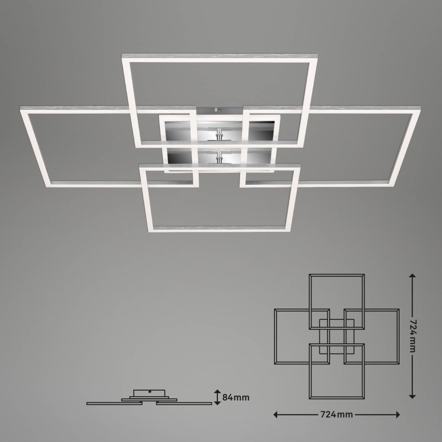 Brilo - LED dæmpbar loftlampe FRAME LED/50W/230V 2700-6500K Wi-Fi Tuya + fjernbetjening