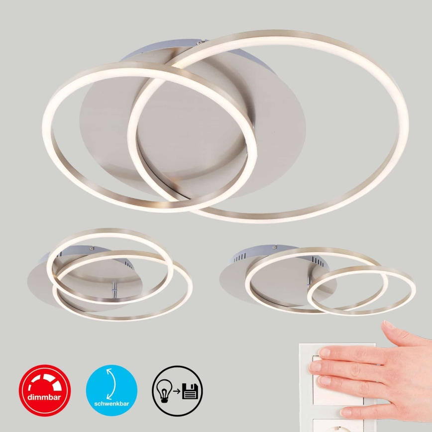 Brilo - LED-dæmpbar loftlampe FRAMES LED/14W/230V + LED/22W 3000K