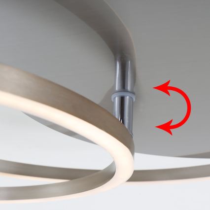 Brilo - LED-dæmpbar loftlampe FRAMES LED/14W/230V + LED/22W 3000K