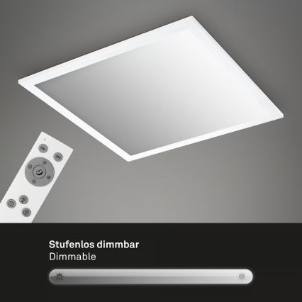 Brilo - Dæmpbar LED-loftlampe LED/21W/230V 3000-6500K 38x38 cm hvid + fjernbetjening