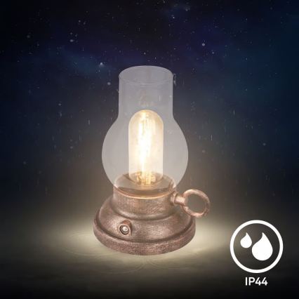 Brilo - LED dæmpbar udendørs genopladelig bordlampe KANEA LED/1,5W/5V IP44 1200 mAh bronze