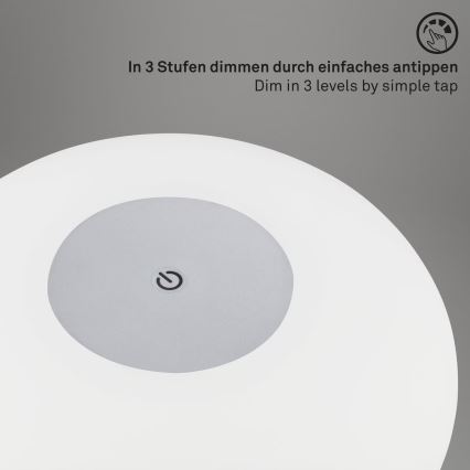 Brilo - LED dæmpbar udendørs genopladelig bordlampe OLANA LED/3W/5V IP44