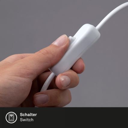 Brilo - LED Fleksibel bordlampe med klemme TRASNA LED/7,5W/230V hvid