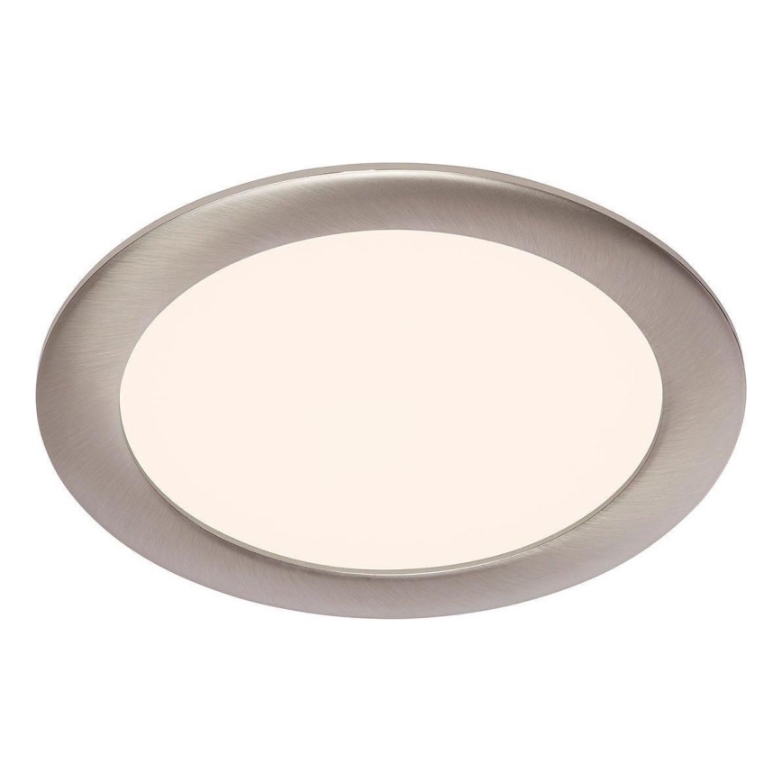Brilo - LED indbygningslampe til badeværelse FLAT LED/12W/230V IP44 mat krom