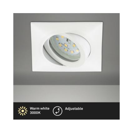 Brilo - LED indbygningslampe til badeværelse LED/5W/230V IP23 hvid