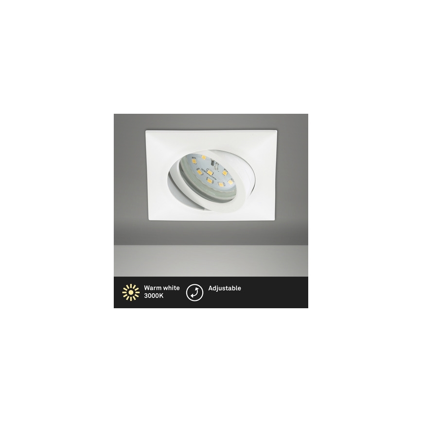 Brilo - LED indbygningslampe til badeværelse LED/5W/230V IP23 hvid
