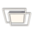 Brilo - LED loftlampe 2xLED/16W/230V + LED/19W 51,5x51,5 cm mat krom