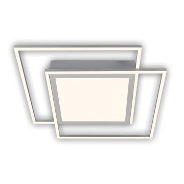 Brilo - LED loftlampe 2xLED/16W/230V + LED/19W 51,5x51,5 cm mat krom