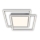 Brilo - LED loftlampe 2xLED/16W/230V + LED/19W 51,5x51,5 cm mat krom