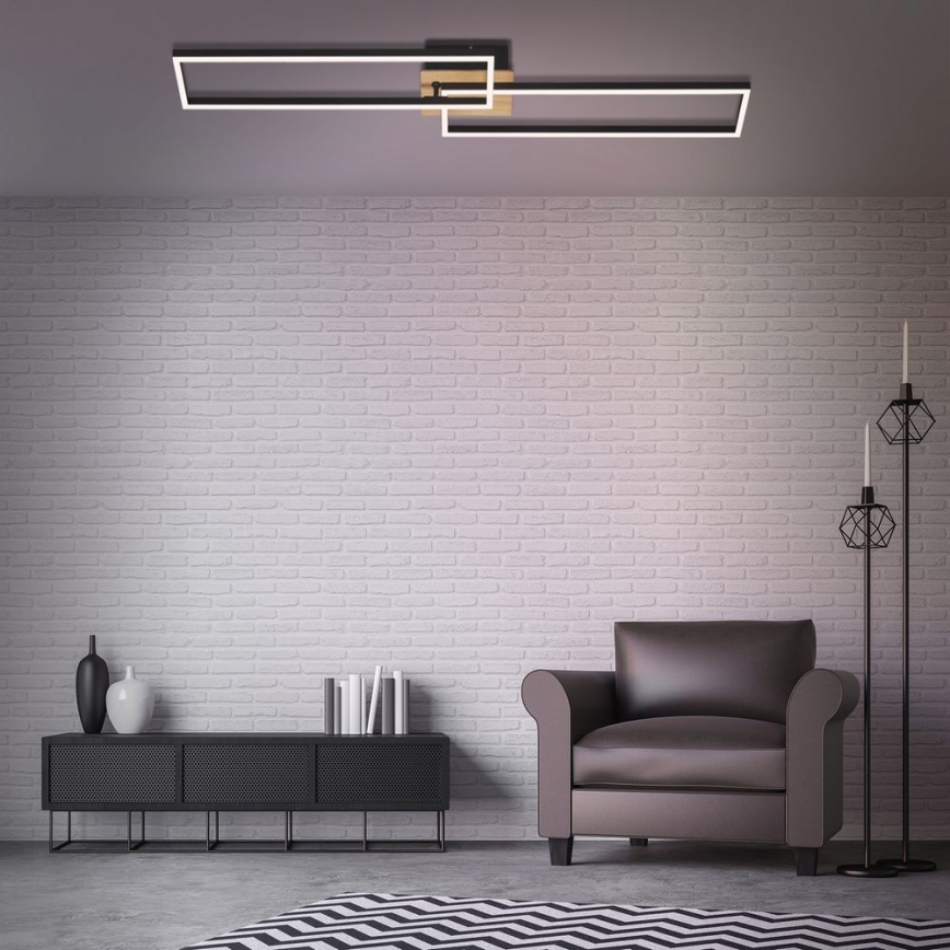 Brilo - LED loftlampe dæmpbar FRAME 2xLED/20W/230V 2700-5000K + fjernbetjening