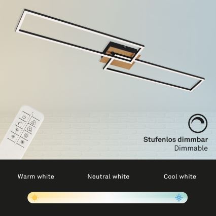 Brilo - LED loftlampe dæmpbar FRAME 2xLED/20W/230V 2700-5000K + fjernbetjening