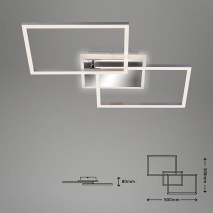 Brilo - LED loftlampe dæmpbar FRAME 2xLED/20W/230V 2700-6500K + fjernbetjening