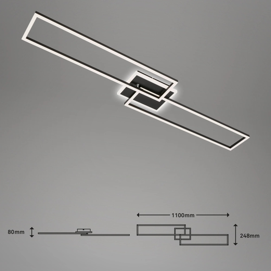 Brilo - LED loftlampe dæmpbar FRAME 2xLED/20W/230V 2700-6500K + fjernbetjening