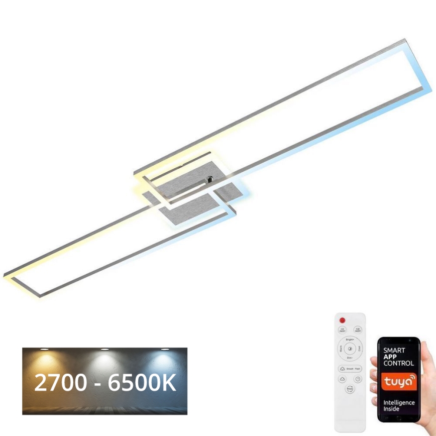 Brilo - LED loftlampe dæmpbar FRAME 2xLED/20W/230V 2700-6500K Wi-Fi Tuya + fjernbetjening