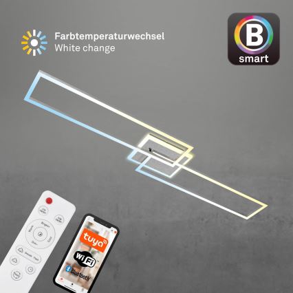 Brilo - LED loftlampe dæmpbar FRAME 2xLED/20W/230V 2700-6500K Wi-Fi Tuya + fjernbetjening