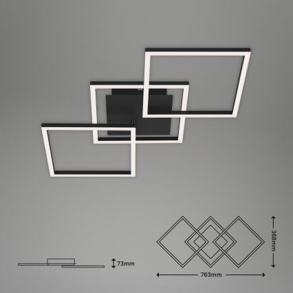 Brilo - LED loftlampe dæmpbar FRAME LED/30W/230V