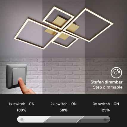 Brilo - LED loftlampe dæmpbar FRAME LED/44W/230V