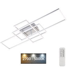 Brilo - LED loftlampe dæmpbar FRAME LED/51W/230V 2700-5000K krom + fjernbetjening