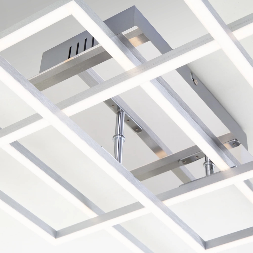 Brilo - LED loftlampe dæmpbar FRAME LED/51W/230V 2700-5000K mat krom + fjernbetjening