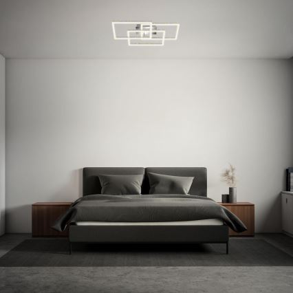 Brilo - LED loftlampe dæmpbar FRAME LED/57W/230V 3000K mat krom